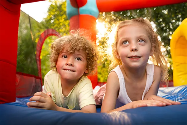 Happy children at a family celebration