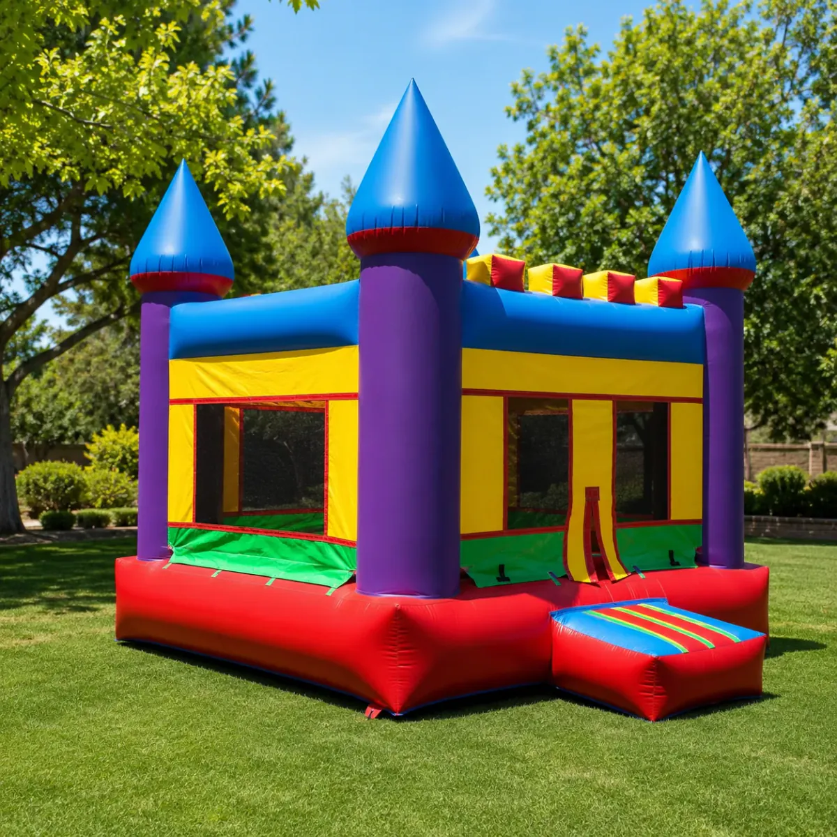 Purple Castle multicolor bounce house